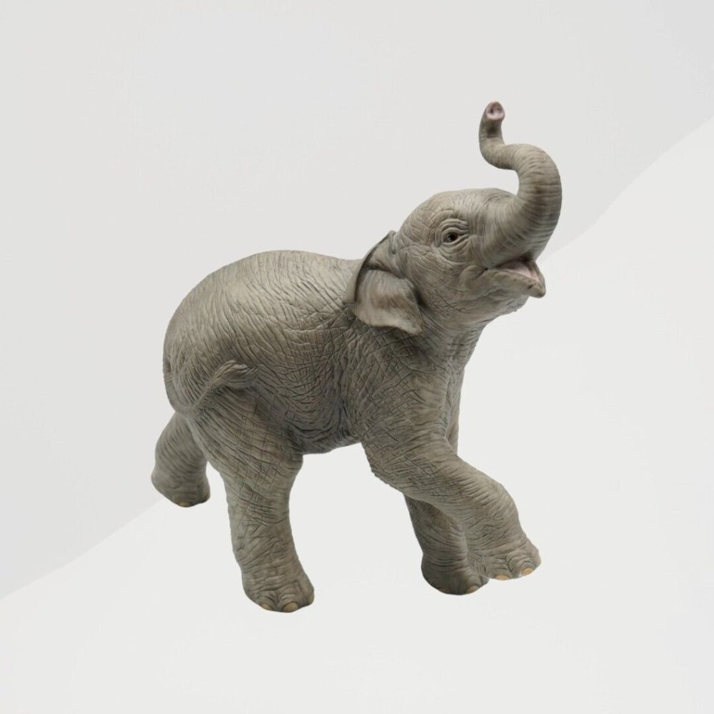 Vintage Lenox Collectible Asian Elephant Porcelain Figurine 1992